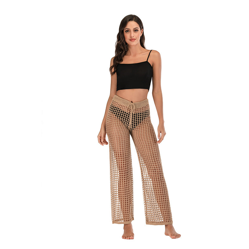 2020 Women's Crochet Hollow Beach Pants for Casual Wear