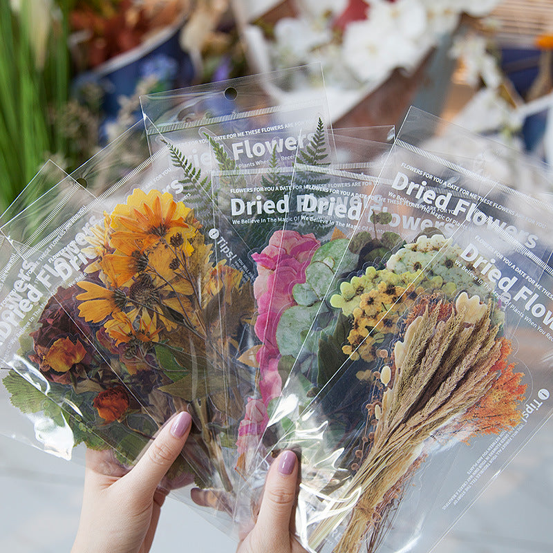 Weekend Floral Series PET Stickers for DIY Journals (6 pcs)