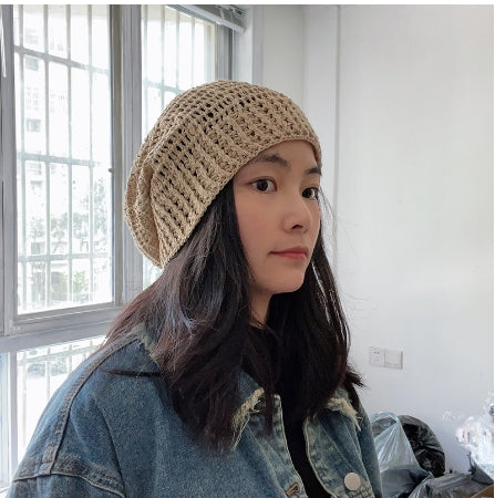 Loose Soft Crochet Wool Hat for Women