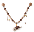 Crochet Jellyfish Stroller Chain with Rainbow Teether (Set)