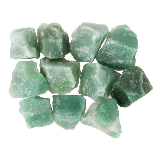 1.1lb Bulk Raw Green Aventurine Rough Crystal-Natural Green Aventurine Raw Stones Crystal for Tumbling Cabbing Fountain Rocks DecorationPolishing Wire Wrapping Wicca & Reiki Crystal Healing