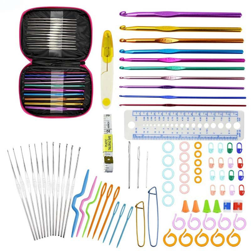 Home Crochet Set with Yarn Tools and Accessories