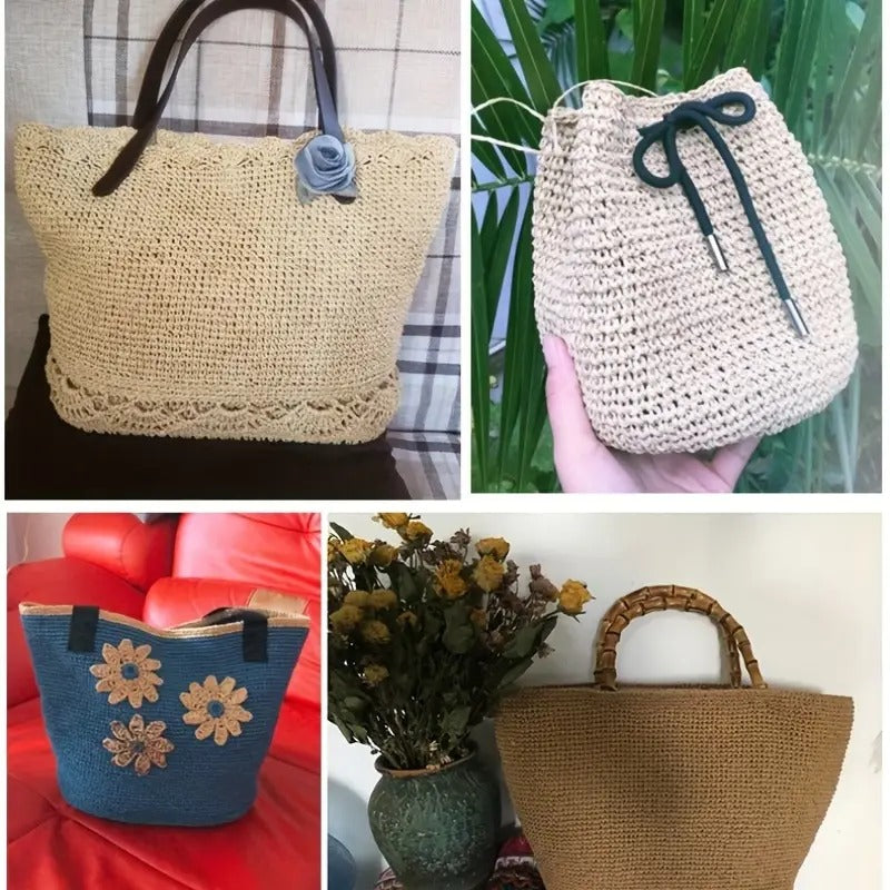 Eco-Friendly Raffia Yarn for DIY Crochet and Crafts