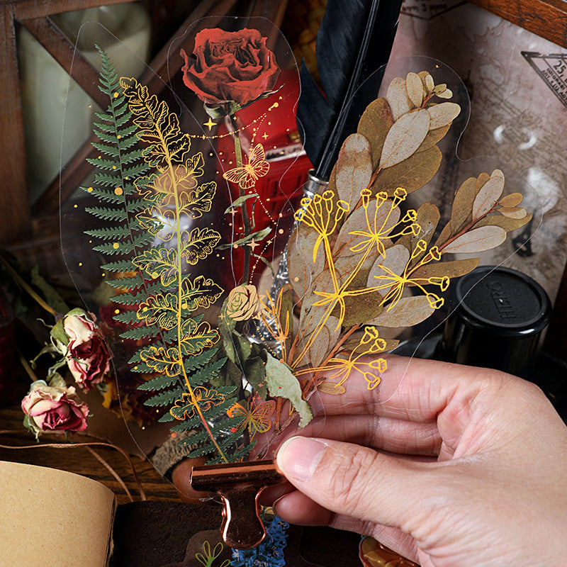 8 Sheets Nature Plant Clip Art for Diaries & Notebooks
