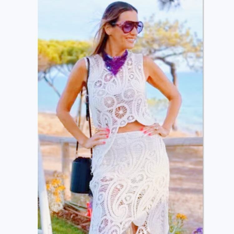 2023 Women's Summer Fashion Crochet Knit Short Skirt