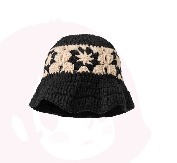 Cute Knit Crochet Hollow Basin Hat for Women and Men