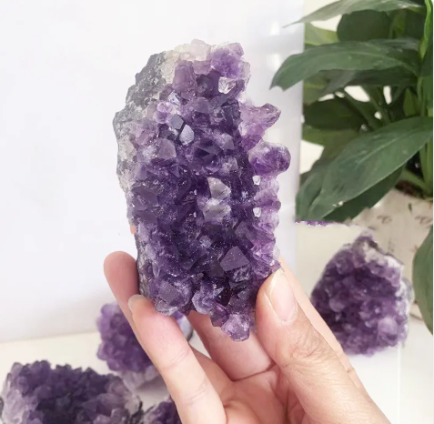 Amethyst Crystal Block Ornament