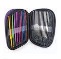 Knitting Tool Set with 22 Metal Crochet Hooks