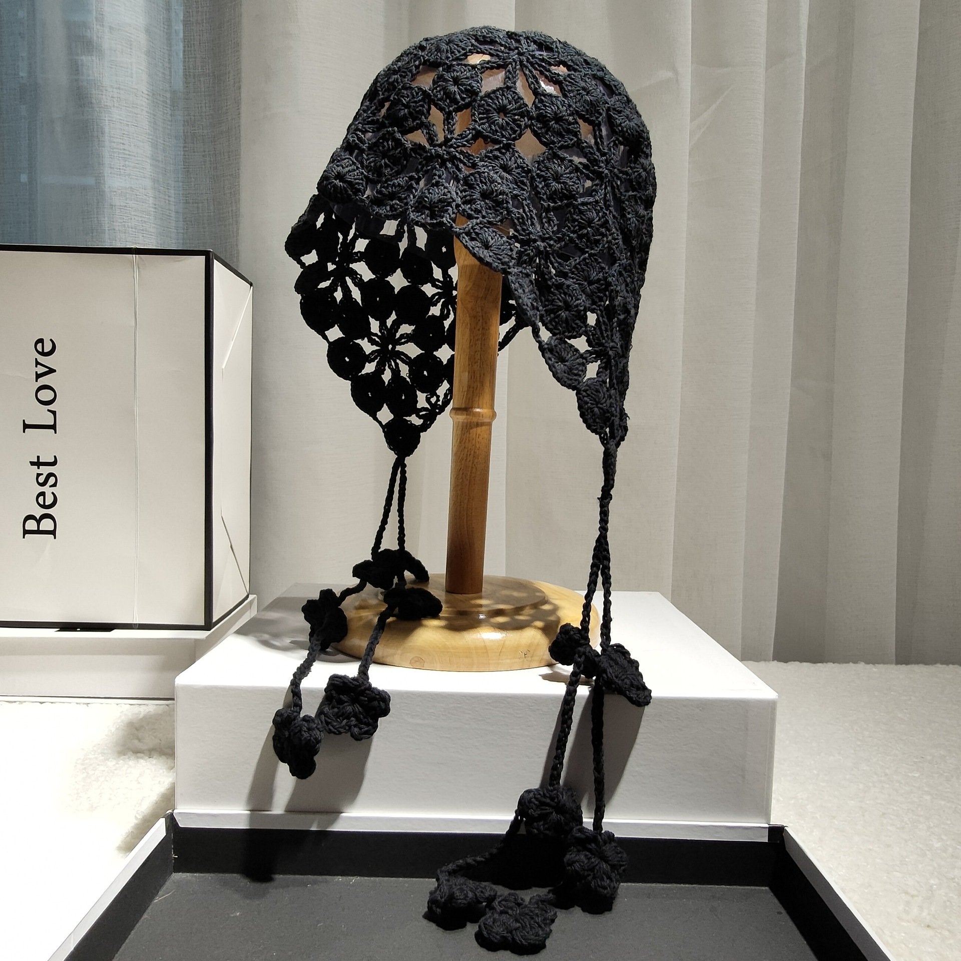 Handmade Cotton Crochet Ethnic Baotou Hat