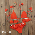 Handmade Crochet Bikini Set with Fringe for Export