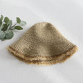 Handmade Crochet Sun Hat for Women's Sun Protection