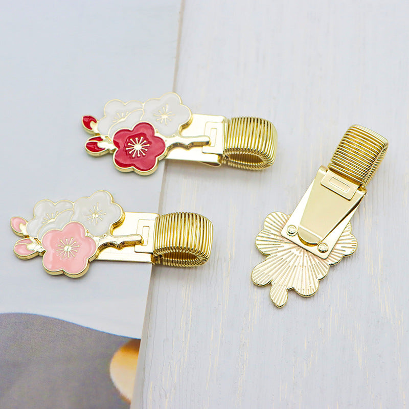 Cherry Blossom Steel Pen Clip for Notebooks and Journals