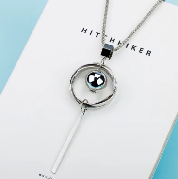 Crystal Necklace Sweater Chain