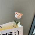 Handmade Wool Crochet Balloon Pig Gift for Friends
