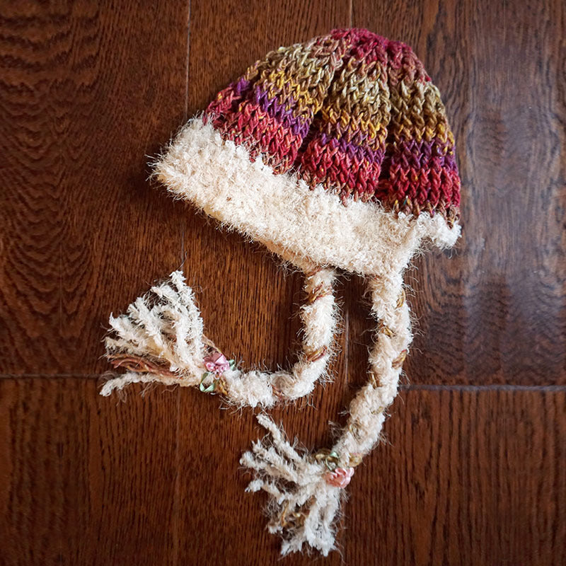 Artist Dyed Colorful Yarn for Crochet Scarf & Hat