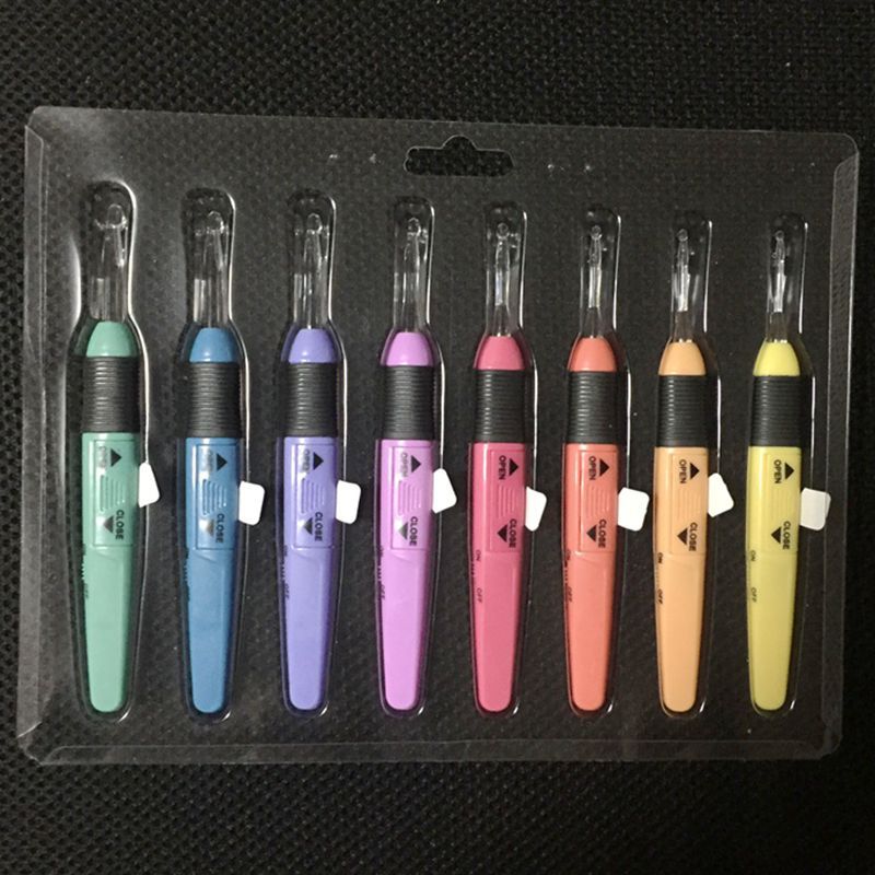 LED Crochet Hooks with Light - Set of 8