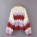 Handmade Cotton Sweater with Chunky Yarn (Oversized)